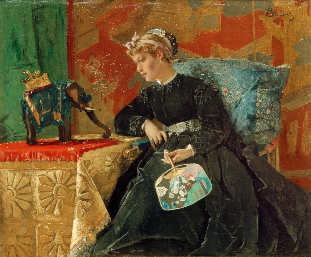 Alfred Émile Stevens - India a Parigi, 1865
